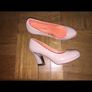 Ladies’ elegant shoes in creamy beige